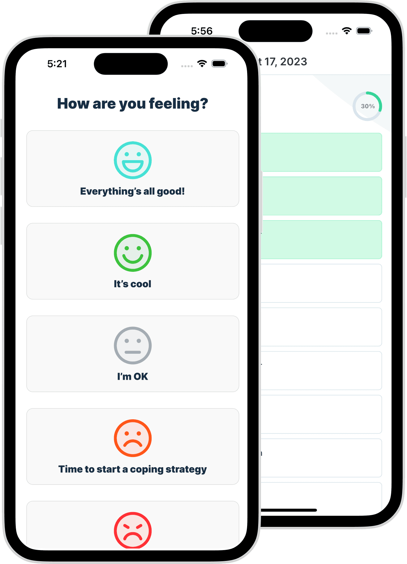 Mood navigator screenshot